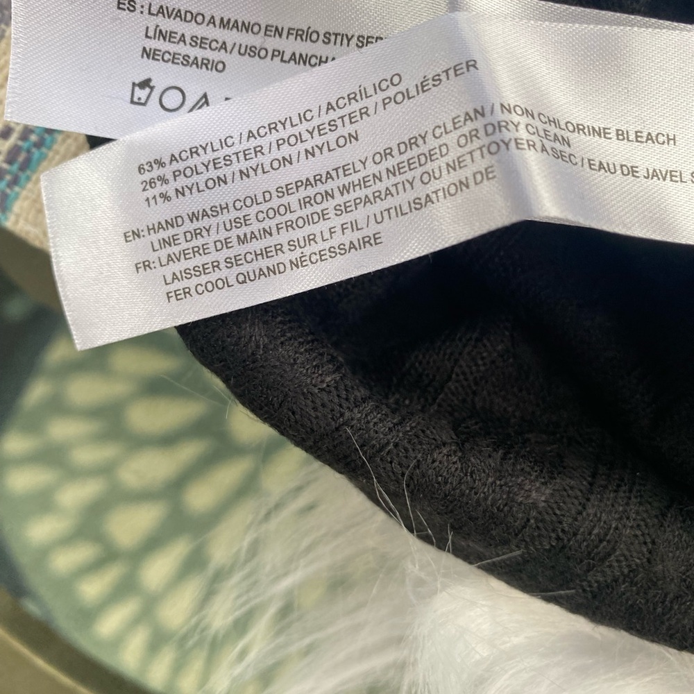 NWT Band of the free Black Ribbed Long Sleeve Top size small - Picture 8 of 9